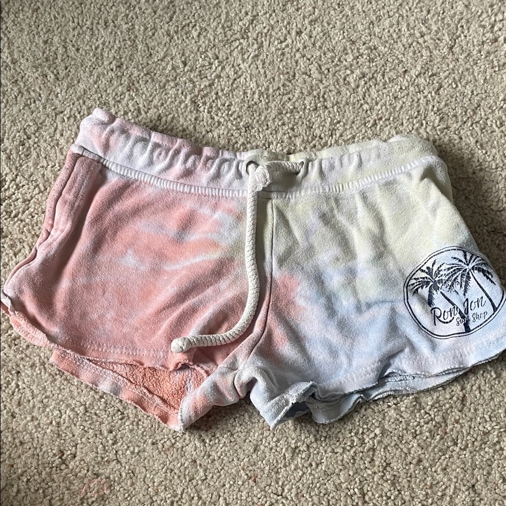 Tie-Dye Pastel Women’s Lounge Shorts with Drawstring